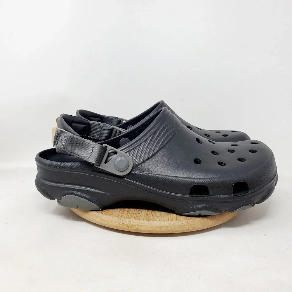 Crocs Sandals Mens 10 All Terrain Clog Black Slip On Water Shoes